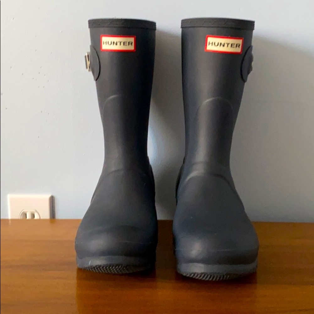 Navy Hunter Boots